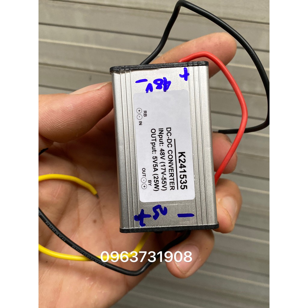 Mạch hạ áp điện DC 48V xuống điện DC 5V chống nước