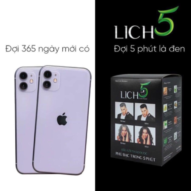 Dầu gội đen tóc thảo dược Lịch 5