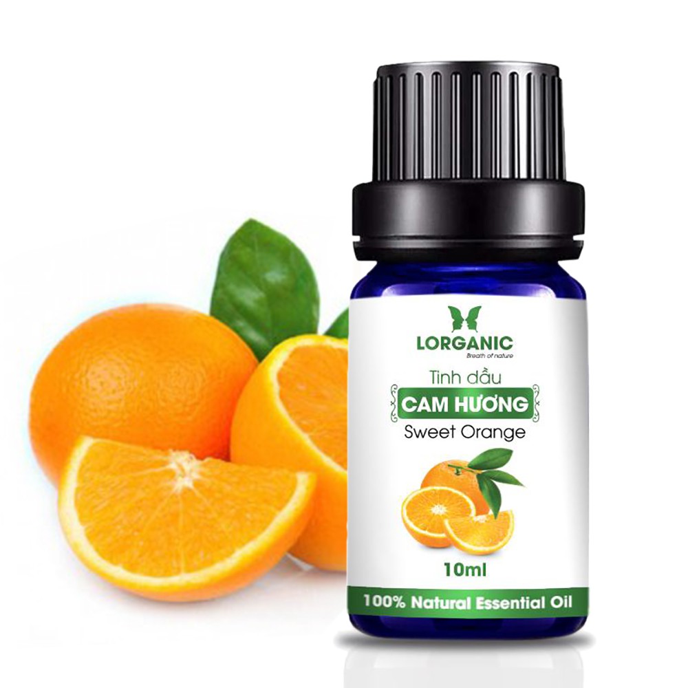 Tinh dầu hương cam Hương Lorganic Sweet Orange 100% Natural Essential Oil 10ml, 50ml