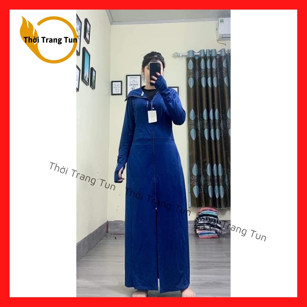 Áo Chống Nắng Nữ Dài Toàn Thân Chất Thông Hơi Thun Lạnh Chống Tia UV