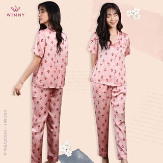 Bộ mặc nhà áo cộc tay quần dài winny