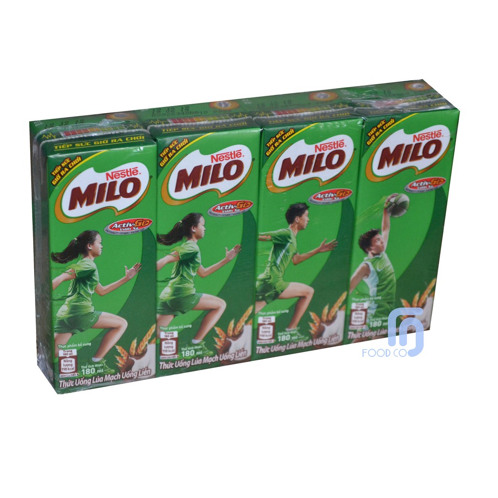 Thùng 48 Hộp Sữa Milo Lúa Mạch 180ml ( Date 2021)
