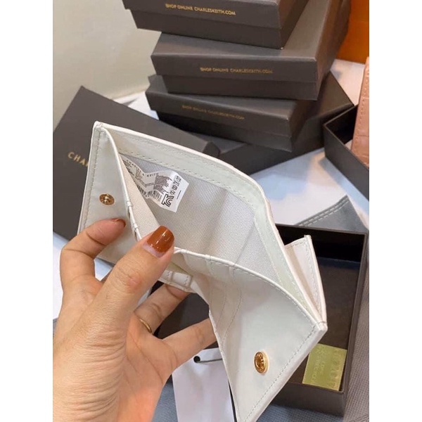 Ví CK mini da sần full box hàng xuất xịn