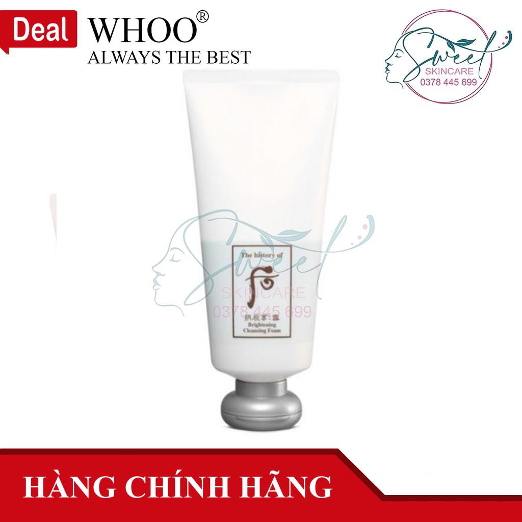 Sữa rửa mặt whoo Brightening cleansing foam 180ml - MS04