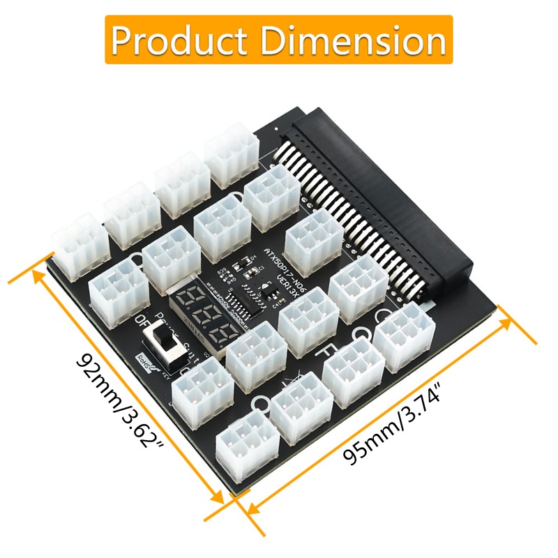 Bo Mạch Chuyển Đổi Nguồn Điện NAMA ATX 50P Sang 17 6 P PSU Dành Cho DELL 750W-2400W