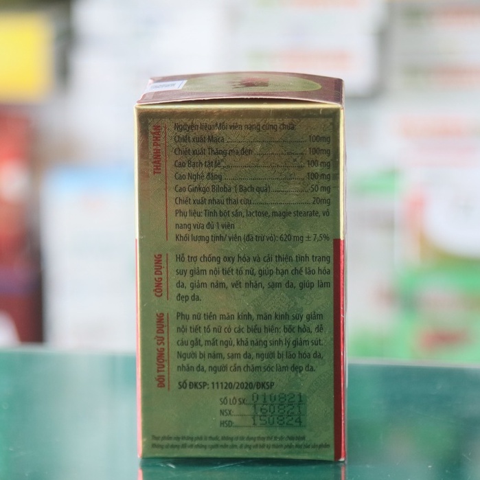 Kingphar Queen – Hỗ trợ cải thiện tình trạng suy giảm nội tiết tố nữ, chống oxy hóa (hộp 40 viên)