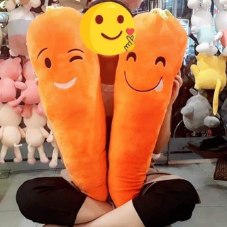 Gối 3d trái cây cà rốt trang trí phòng khách