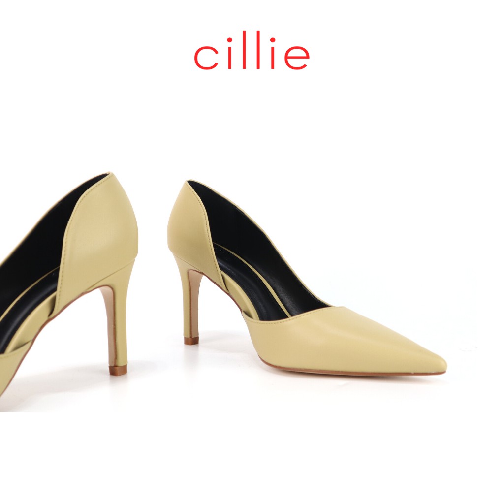 Giày cao gót nữ mũi nhọn khoét eo thời trang công sở đi tiệc cao cấp Cillie 1162 [FORM RỘNG - CHỌN LÙI 1 SIZE]