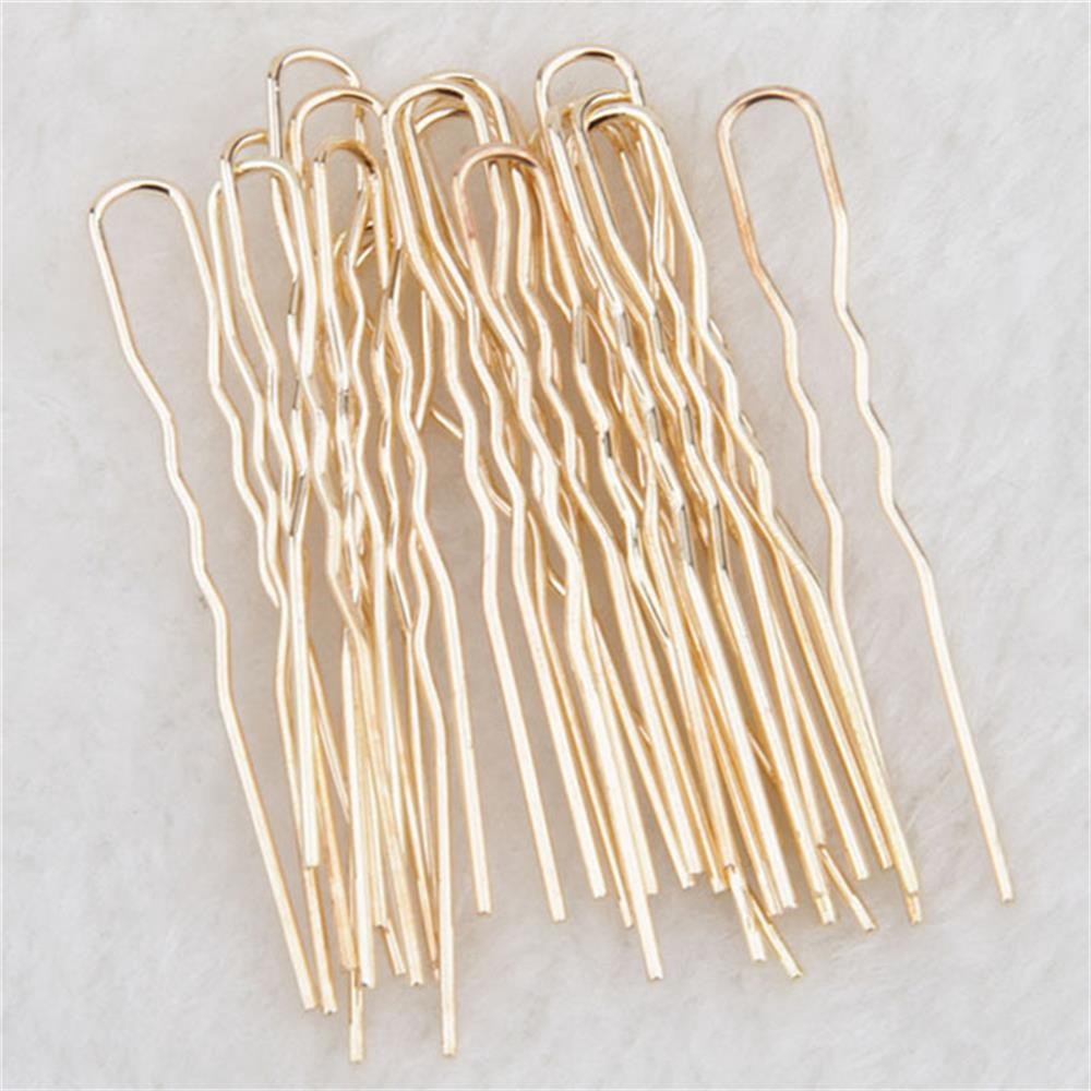 Set 20 kẹp xước hình chữ U kiểu gợn sóng nhiều màu thời trang cho nữ