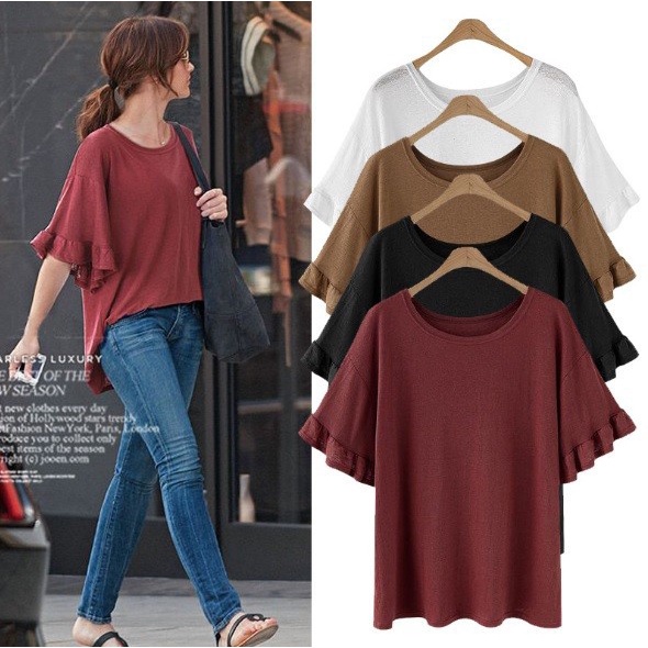 A5823 - Áo thun nữ hè cho người mập hàng nhập