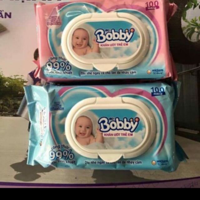 Khăn ướt Bobby 100 tờ