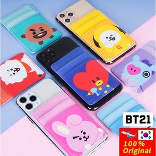 BTS BT21 Official Card Pocket Two Card Storage / Tata Chimmy RJ Koya Cooky Mang Shooky Van