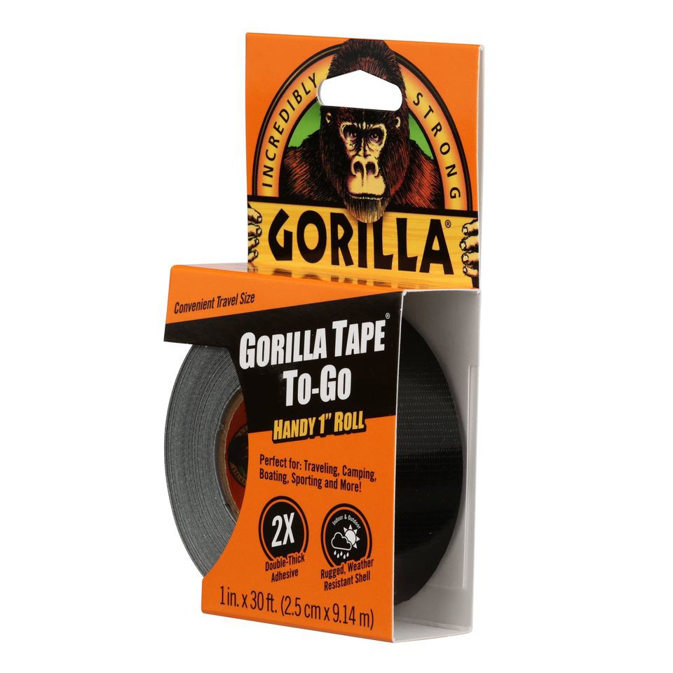 Băng Keo Dán Đa Năng Siêu Dính Gorilla Lớp Keo Dày Gấp Đôi Thương Hiệu Mỹ, Keo Gorilla To-Go Handy Roll 2.5cm x 9.14m