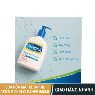 Sữa rửa mặt Cetaphil 500ml - ĐỦ BILL CHEMIST - DATE XA