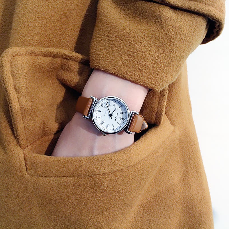 [GIÁ SỈ] ĐỒNG HỒ NỮ DÂY DA MẶT NHỎ THỜI TRANG HÀN QUỐC | BigBuy360 - bigbuy360.vn