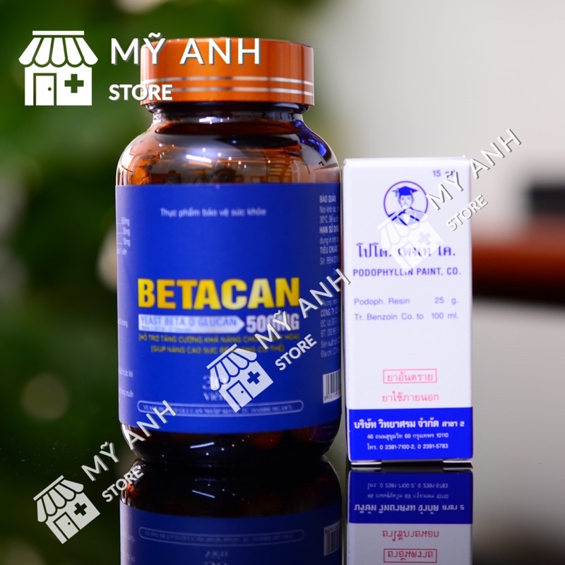 COMBO bôi + uống (Betacan + Podo) tiêu diệt HPV (CÓ CHE TÊN SẢN PHẨM)