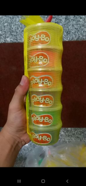 Sét 6 hộp đất nặn bột mì an toàn cho bé