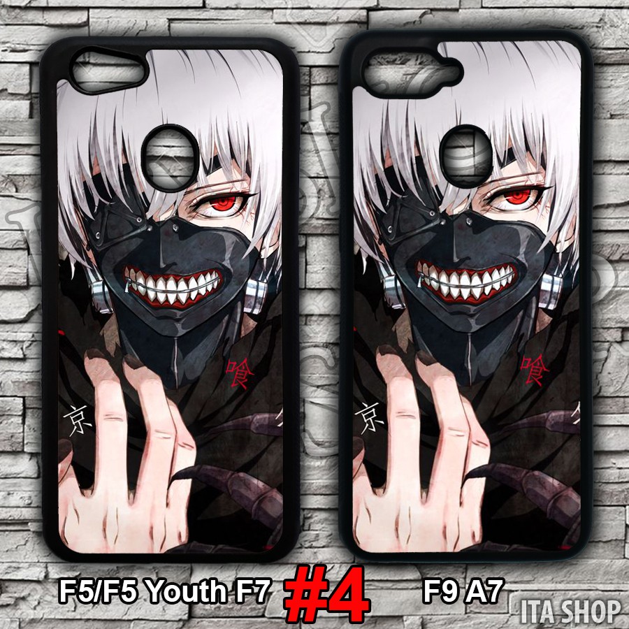 Ốp Lưng Oppo F9 A7 F5/F5 Youth F7 - Ốp Lưng Điện Thoại Anime Tokyo Ghoul - Kaneki Ken (F9 A7 F5/F5 Youth F7)