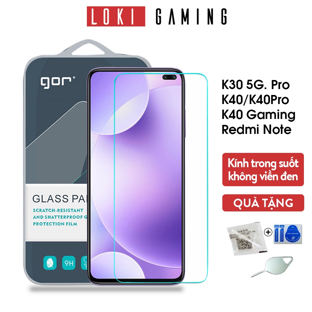 Bộ 2 Kính Cường Lực Gor Xiaomi K30 Pro/ K30 5g/ Redmi Note 8/ Redmi 8/ Redmi note 8 Pro / Redmi 10x 5G