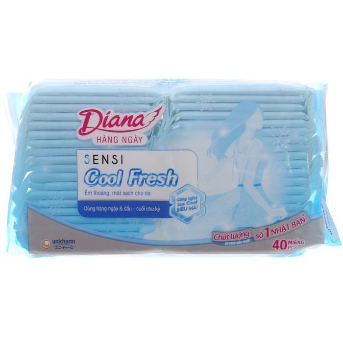 Băng vệ sinh Diana Hàng Ngày Cool fresh 20 - 40