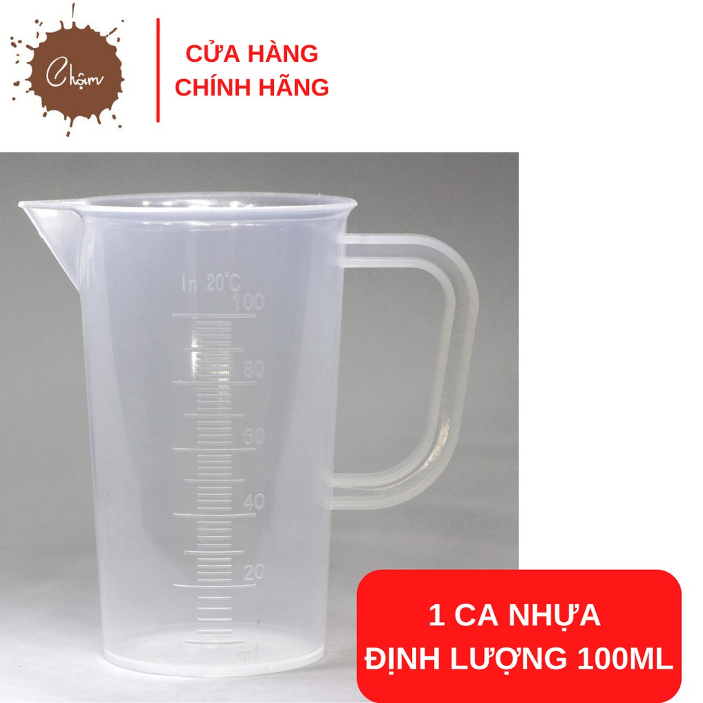 Ca nhựa định lượng 100ml dùng để đong nước chế cà phê phin | BigBuy360 - bigbuy360.vn
