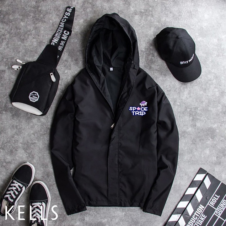 ÁO KHOÁC DÙ Phi Hành Gia Space Trip 2 Lớp in Pet siêu bền