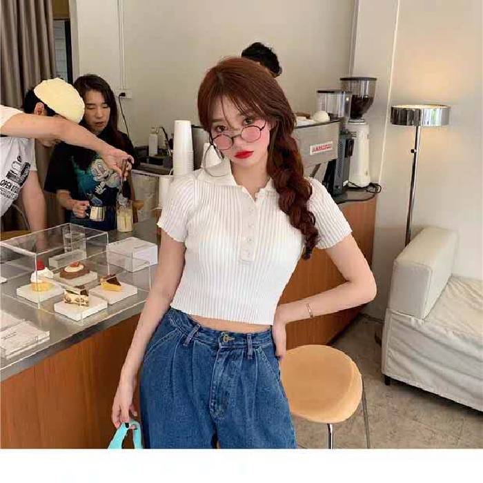 áo polo Ngắn Tay Trơn Màu Xinh Xắn Dành Cho Nữ 8052 | BigBuy360 - bigbuy360.vn