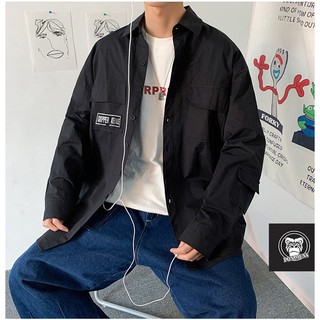 [xả kho lẻ size] Áo sơ mi kaki nam form rộng dài tay phong cách Hàn Quốc 2021