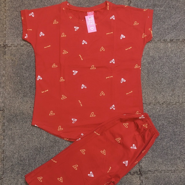 Đồ ngủ mặc nhà cotton pink
