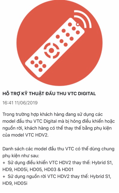 [CHÍNH HÃNG] Nguồn VTC, Remote VTC, Cáp HDMI/AV Xịn Theo Đầu VTC HDV2