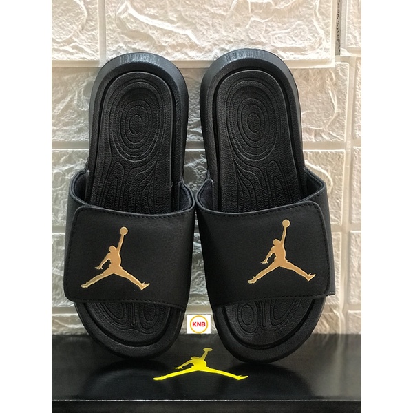 Dép Jor.dan hydro 6 nam nữ FREESHIP + KÈM HỘP ,Dép quai ngang bóng rổ JD6 đen full  bộ đệm êm siêu nhẹ Big Size