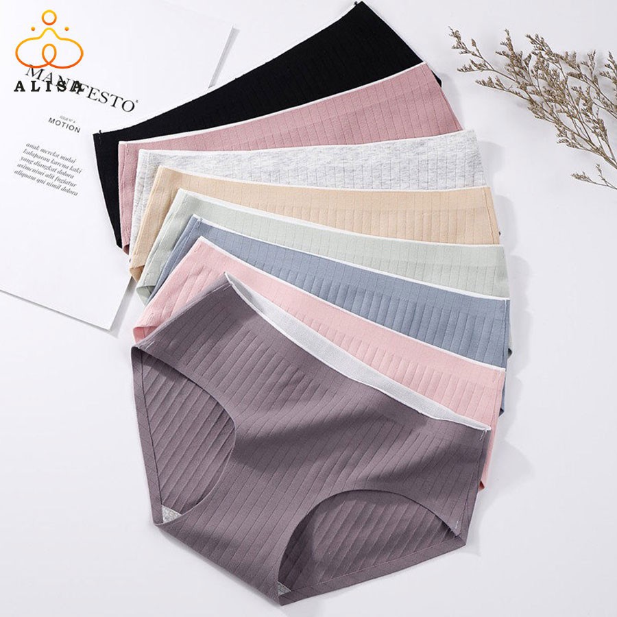 Quần Lót Cotton Gân Tăm Không Đường May Kháng Khuẩn Siêu Đẹp _ QC4- LM | BigBuy360 - bigbuy360.vn