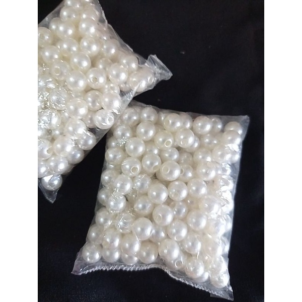 Set  hạt ngọc trai trắng ngà có lỗ xuyên