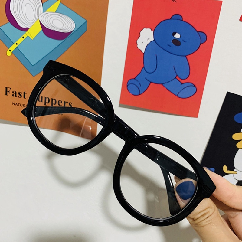 Mắt Kính Gọng Trong Suốt Chống Ánh Sáng Xanh Phong Cách Hàn Quốc