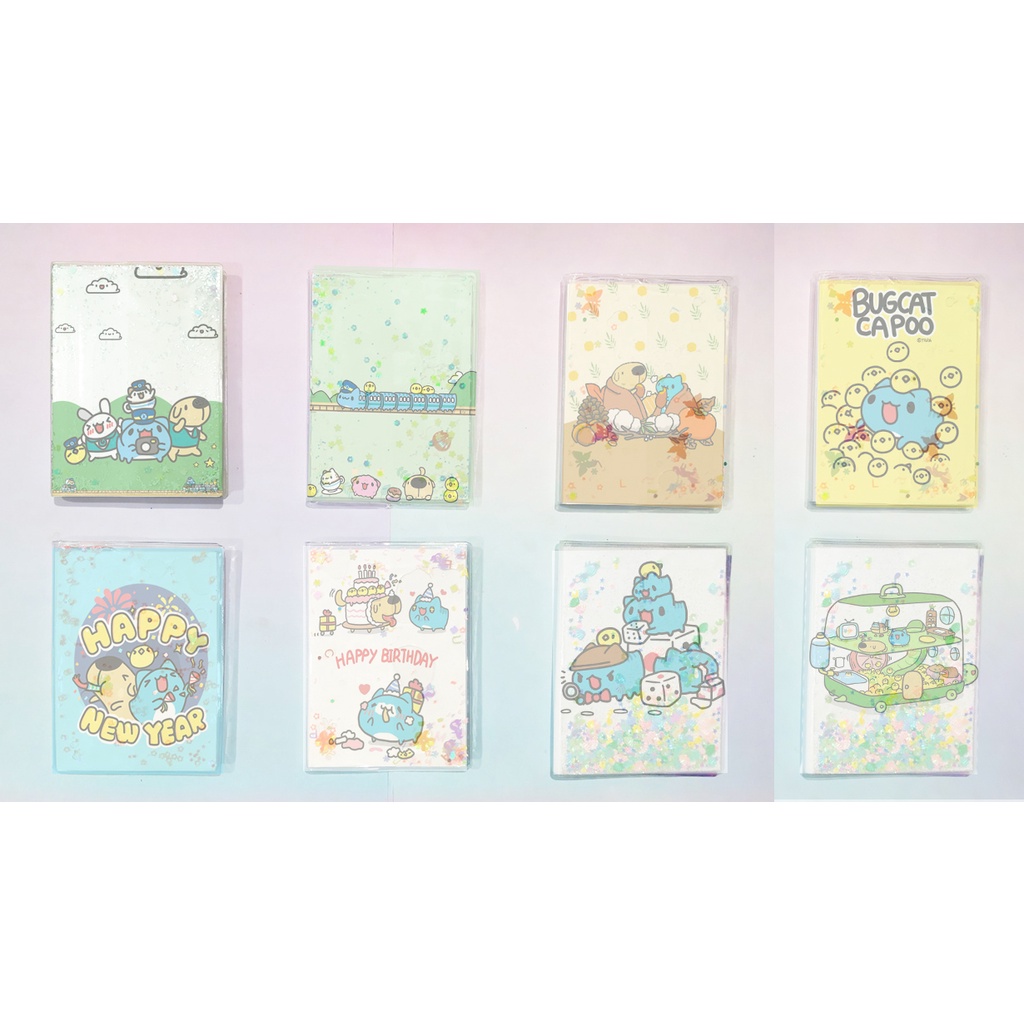 Sổ kim tuyến mèo capoo bugcat SKI12 14*10cm 80 trang