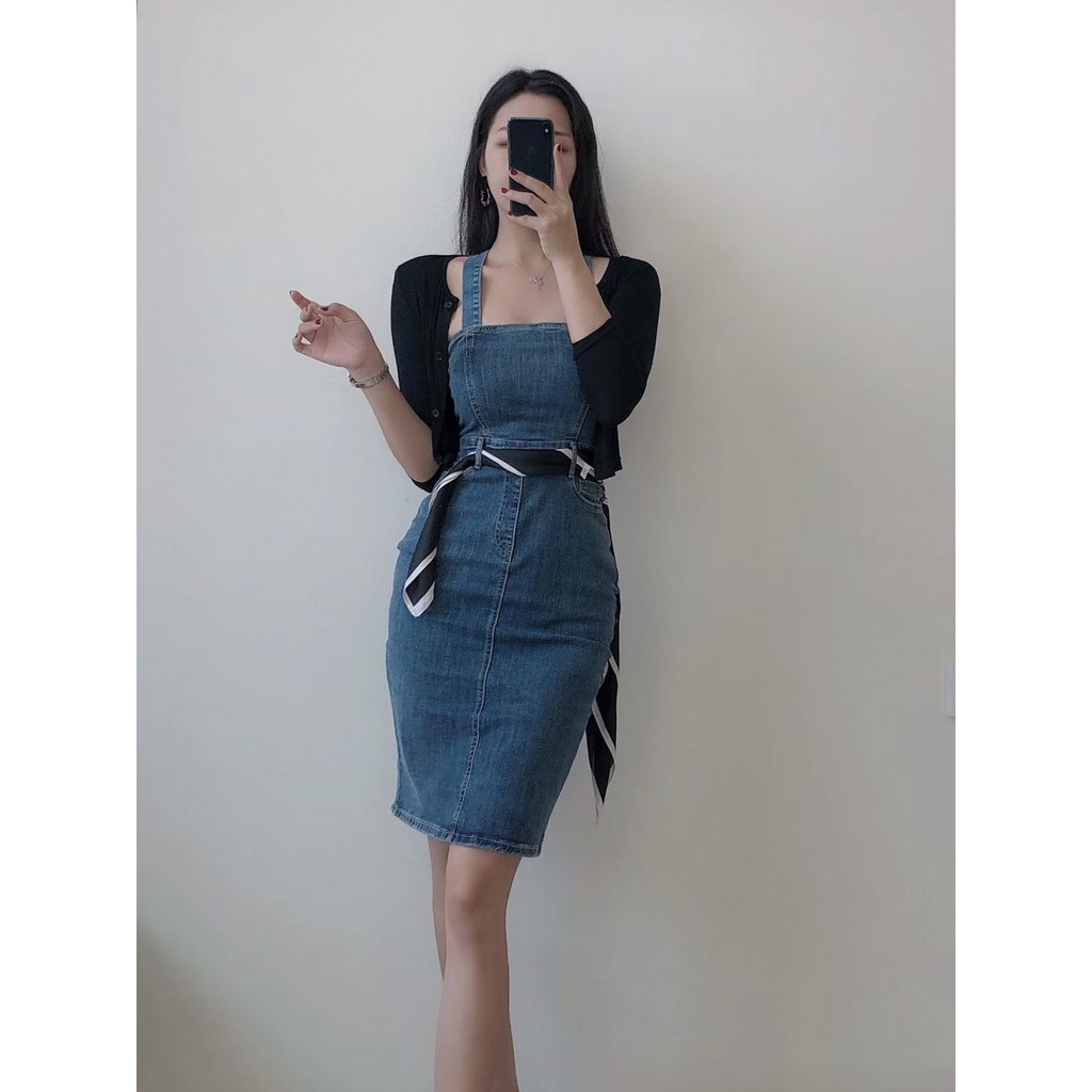 Đầm jean nữ cao cấp form ôm gọn đẹp sang chảnh hàng nhập khẩu chất cực xịn giá rẻ nhất