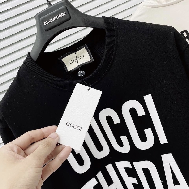 Áo nỉ sweater nam nữ GC Theda Bara in nhiệt chìm ống bo chun chất nỉ cotton dày dặn đẹp