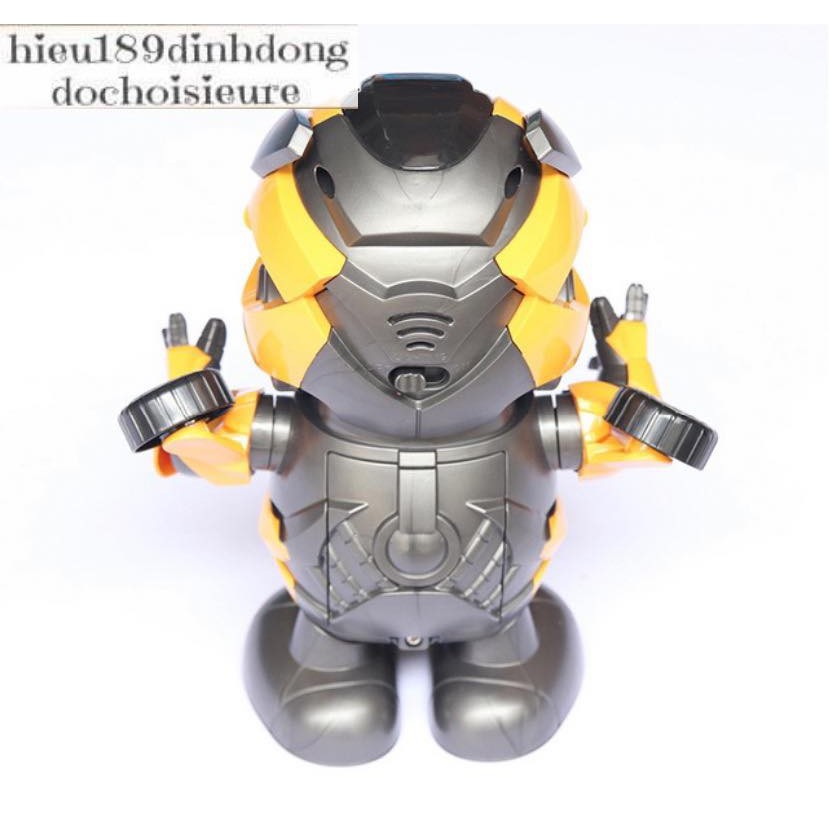 Đồ chơi Dance hero robot bumblebee nhảy vui nhộn có nhạc có đèn tặng kèm pin (ảnh thật kèm video)