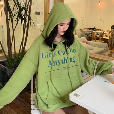 Áo hoodie phong cách Hàn Quốc năng động trẻ trung dành cho nữ