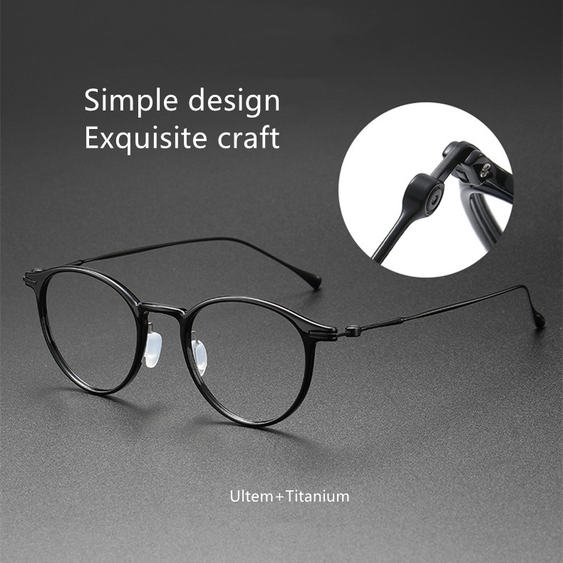 Ins Style Ultem + Mắt Kính Tianium Hình Quả Lê Nhỏ Siêu Nhẹ Có Thể Được Trang Bị Với Myopia Opt