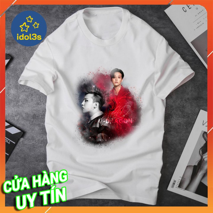 Áo thun in hình G Dragon BigBang - idol3s - Món quà độc đáo dành cho Fan Cứng