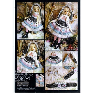 Rập may đồ búp bê BJD size 1/4