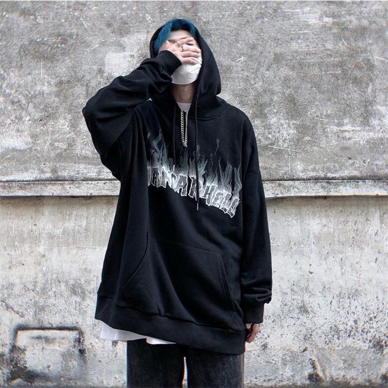 Áo hoodie nỉ bông unisex form rộng VANDERHELL
