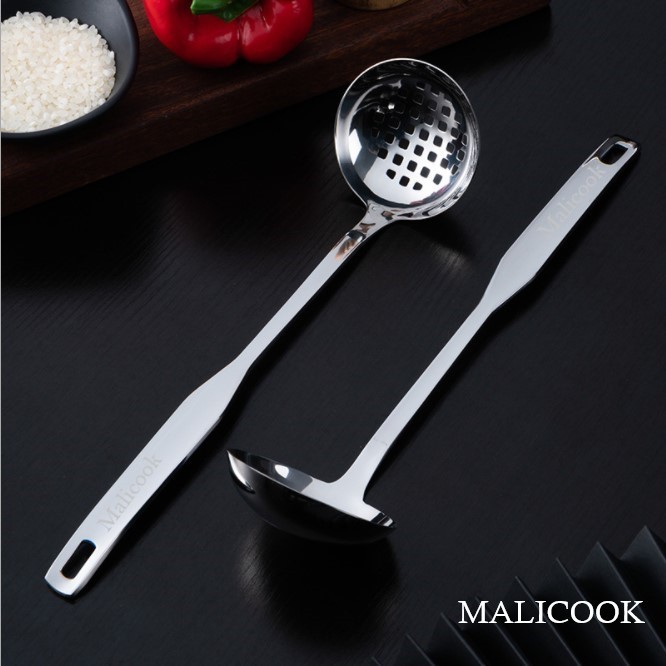 Muôi Canh, Lẩu Inox 304 Cao Cấp Malicook ( Muôi Thủng - Muôi Canh )[ XẢ KHO - FREESHIP]