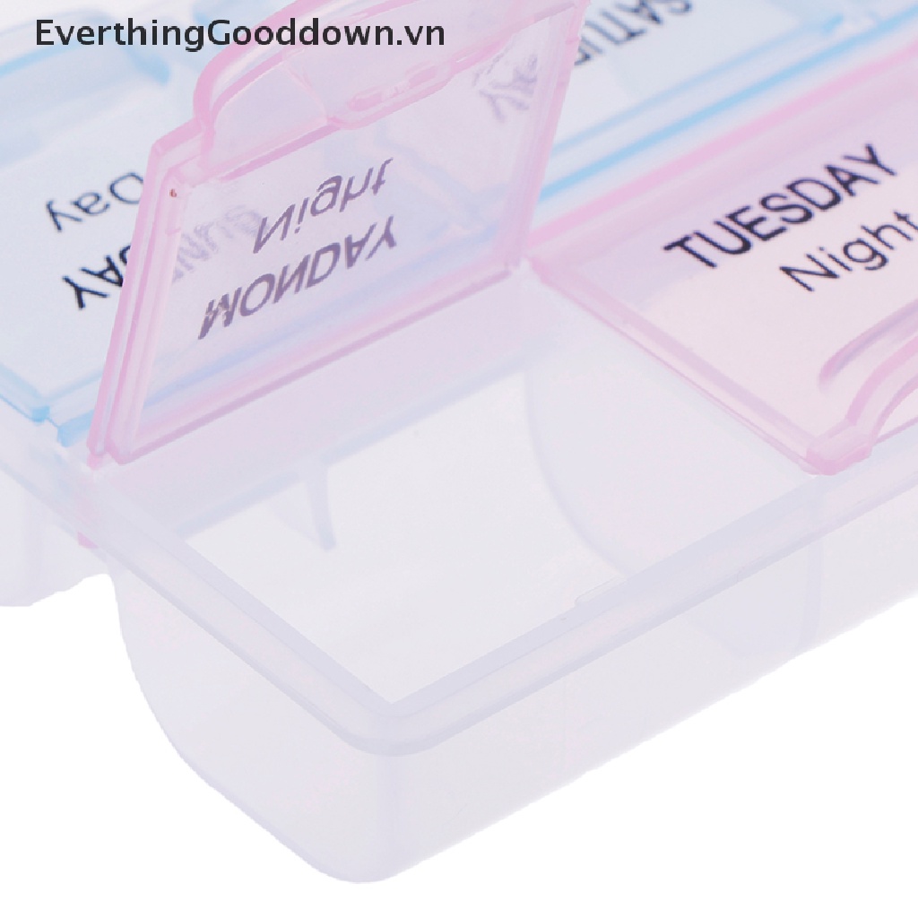 Everthingooddown Hộp Đựng Thuốc 1-7 Ngày Ốp