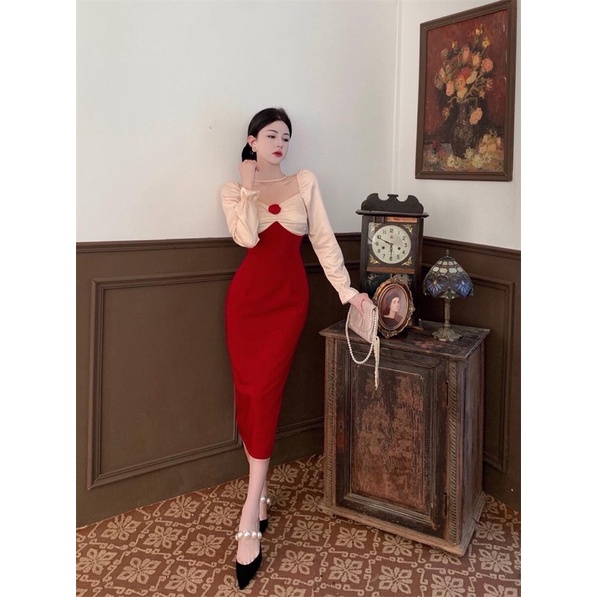 Đầm Ôm Body Nơ Ngực Tôn Dáng Chân Dài [ kèm video] | BigBuy360 - bigbuy360.vn