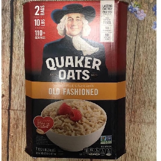 (Auth) Yến mạch QUAKER OATS Old Fashioned thùng nguyên seal 4.53kg date 5/2022 NHẬP KHẨU USA