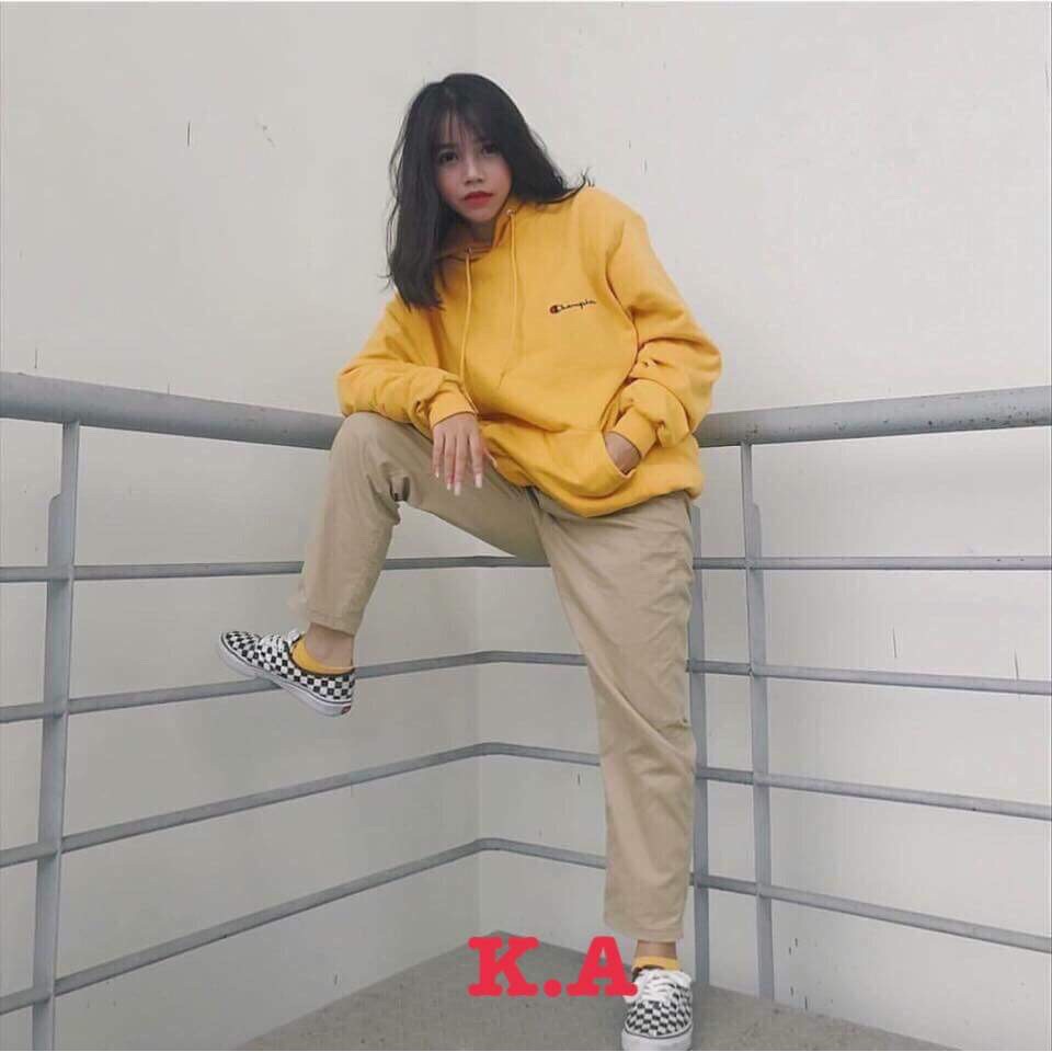 Quần kaki nữ sắn gấu HARIQUEEN quần kaki suông phong cách ulzzang