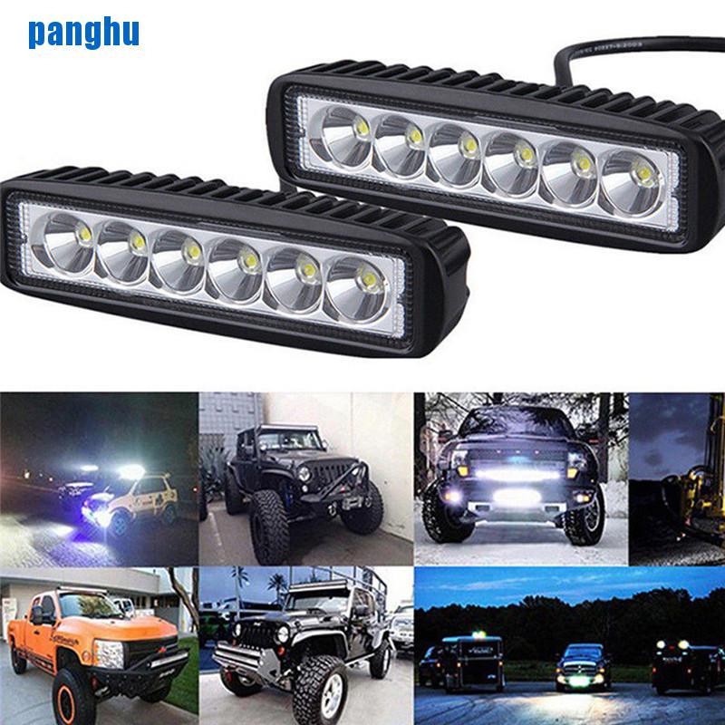 (Hàng Mới Về) Thanh Đèn Led 18w 6000k Ánh Sáng Trắng Chất Lượng Cao Cho Xe Hơi