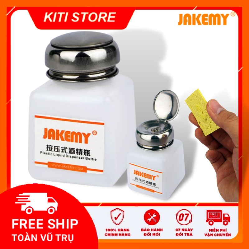 Lọ nhựa đựng dung dịch vệ sinh điện thoại 180ml nắp gập chính hãng Jakemy JAKEMY JM-Z11